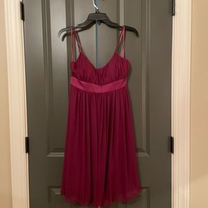 Perfect for the holidays! Max & Cleo flowy chiffon dress with satin waist. NWT